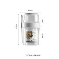 ราคา Portable Breakfast Oatmeal Cereal Food Container Yogurt Salad Cup Container with Fork Bento Food Bowl Kitchen Lunch (21495424193)