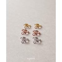 ราคา A piece ต่างหูเงินแท้ all silver 925 mini ribbon one touch (20864309405)