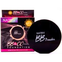 ราคา นาทริฟ บีบี แอนด์ ซีซี พาวเดอร์ ฟาวเดชั่น 6 กรัม NATRIV BB CC POWDER FOUNDATION 6G (1860878566)