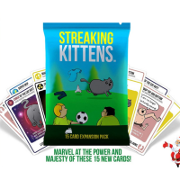 ราคา Exploding Imploding Streaking Barking Zombie kittens Happy Salmon Board game บอร์ดเกมแมวระเบิด กระดาษอย่างดี (9222106914)