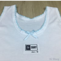 ราคา เสื้อซับใน 501 SI SBAY ใส่สบาย สีขาว ขอบสี ไม่เป็นขุย ผ้าคอตตอน Cotton MADE IN THAILAND เสื้อซับ ซับใน เสื้อทับใน ทับใน ผ้าฝ้าย ซับในผู้หญิง ซับกล้าม เสื้อกล้าม ซับในเด็ก กล้ามเด็กหญิง กล้ามเด็ก (2210