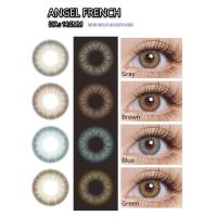 ราคา คอนแทคเลนส์ ขนาดกลาง Blue Green Angel French Luxzylens (18172863272)