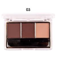 ราคา ของแท้ คิ้วฝุ่น Nee Cara พาเรทคิ้วเนื้อฝุ่น รุ่น N300 Eyebrow palette 3 color mlx brow powder (7166600094)
