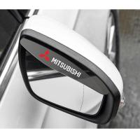 ราคา Aq 2ชิ้นในรถยนต์กระจกมองหลังคิ้วกันฝนที่บังฝนกระบังหน้ากระจกด้านข้างกันน้ำฝนกระจกมองหลังรถยนต์สำหรับ Mitsubishi Mirage G4 Xpander Montero Sport Lancer Outlander L300 L200 Pajero Attrage Tringer Zinger