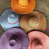 ราคา หมวกสานปีกกว้าง หมวกชาวนาพลาสติก (21963351485)