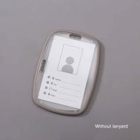 ราคา Acrylic ID Card Holder Acrylic Card Holder Clear Card Cover Dual use Card Holder Silicone Edge Card Holder (22132621098)