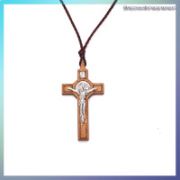 ราคา Snowdreamer สร้อยคอไม้กางเขนพระเยซูย้อนยุคจี้โลหะไม้เครื่องประดับสร้อยคอเสน่ห์ของขวัญ (20622555309)