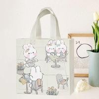 ราคา ถุงของขวัญ กระเป๋าถือ ถุงผ้า กันน้ำ ลายกระต่าย สินค้าเบา ช้อปปิ้งได้ (22141607526)