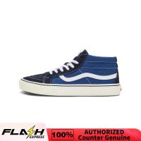 ราคา แท้ Vans SK8 Mid Reissue Dark Blue Grey Sneakers VN0A391F5TU The Same Style In The Store (22133991484)