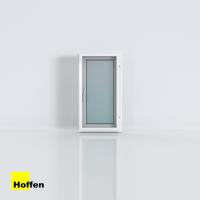 ราคา HOFFEN หน้าต่างบานเปิด หน้าต่างกระจก uPVC 60X110 ซม รุ่น pro พร้อมมุ้ง (13546339920)