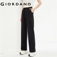 ราคา GIORDANO ผู้หญิง กางเกงผ้าฝ้าย 100 Smooth Soft Sweatpantsเอวยางยืดสีทึบแฟชั่นสบายๆกางเกงตรง Free Shipping 05414457 (21443246574)