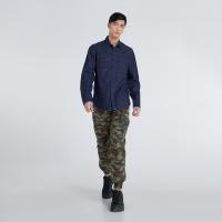 ราคา DAVIE JONES เสื้อเชิ้ตยีนส์ ผู้ชาย แขนยาว สีฟ้า สีกรม Long Sleeve Shirt in light blue navy SH0099 NV LB (11289537471)