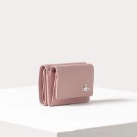 ราคา Vivienne Westwood กระเป๋าสตางค์หนัง ใส่บัตรได้ ลายโลโก้ดาวเสาร์ พับได้สามทบ (20637884031)