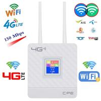 ราคา เราเตอร์ wifi CPF903 ซิมเราท์เตอร์ ไร้สาย ใช้ได้ทุกเครือข่าย 150Mbps Wireless SIM ROUTER 4G LTE CPE LCD Display (21788960164)