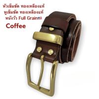 ราคา หัวเข็มขัดทองเหลืองแท้สายเข็มขัดหนังวัวแท้Full Grain LM (13170433969)