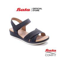 ราคา Bata Comfit บาจา คอมฟิต รองเท้าแตะเพื่อสุขภาพ รองเท้าลำลอง รองเท้าแตะรัดส้นเสริมสุขภาพ สูง 1 นิ้ว สำหรับผู้หญิง รุ่น Harper สีดำ 6616976 (13336629118)