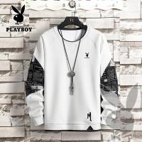 ราคา PLAYBOY 2022 เสื้อสเวตเตอร์แขนยาวคอกลมบวกขนาดเสื้อสเวตเตอร์ลำลองผู้ชาย M 5XL (16723693489)