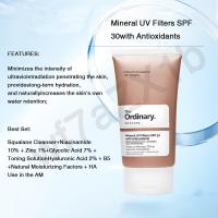 ราคา Ordinary Sunscreen Mineral UV Filters SPF 30 With Antioxidants 50ml Mineral Anti Physical Sunscreen SPF30 Moisturizing Agent New Skin กันแดดทาหน้า กันแดด สูตรอ่อนโยน กันแดดคุมมัน ครีมไวท์เทนนิ่ง กันแด