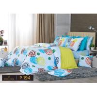 ราคา ผ้าปูที่นอน พรีเมียร์ ซาติน Premier Satin รหัสสินค้า P194 ลายวงกลม สีฟ้า ขนาด 3 5ฟุต 5ฟุต และ 6 ฟุต สำหรับที่นอนสูง 11 นิ้ว กันไรฝุ่น (4356434669)