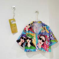 ราคา Linen shirt เสื้อเชิ้ตเเขนสั้นลินินอินเดีย พิมพ์ลายหน้าคน LS05 (22038185384)