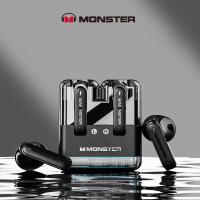 ราคา หูฟังบลูทูธไร้สาย Monster XKT12 Gaming หูฟังบลูทูธไร้สาย HIFI บลูทู ธ 5 3 ห้องโดยสารโปร่งแสง เอชดีโทร โหมดเกม เวลาแฝงต่ำ พร้อมการรับประกัน (22147582435)