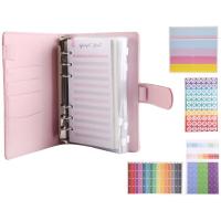 ราคา Budget Binder A6 Ring Binder Notebook with Clear Cash Envelope for Cash Stuffing Money Organiser with Label Stickers (17892756650)
