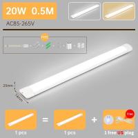 ราคา แถบไฟ LED T5 หลอด หลอดฟลูออเรสเซนต์ แบบไม่ต้องติดตั้ง โคมไฟตั้งโต๊ะ ครบชุดใต้โคมไฟตู้ โคมไฟเพดาน โคมไฟติดผนังตู้เสื้อผ้า แถบยาว ไฟพกพา Light Tubes (22150429867)