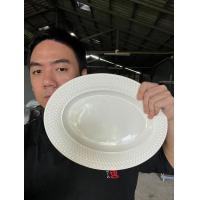 ราคา จานเปลเซรามิคจานใส่ปลาใหญ่ ไซด์ใหญ่เนื้อพอซร์เลนขนาด 12 นิ้ว ออกใบกำกับภาษีได้ (22031058330)