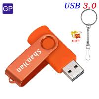 ราคา JASTER Rotatable High Speed USB 3 0 Flash Drives 128GB Free Key Chain Memory Stick 64GB 1pcs Free Custom Logo Pen Drive 32GB with Designs Laser Engraving USB Stick 16GB Waterproof Personalized Externa