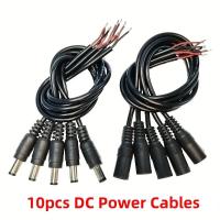 ราคา 10pcs DC Power Cables Male Female Cable Wire Connector For 3528 5050 LED Strip Light 5 5x2 1mm 12V 15CM 20CM 30CM (20812463321)