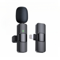 ราคา ไมโครโฟนไร้สายลาวาเลียร์ใหม่ไมค์ขนาดเล็กเครื่องบันทึกวิดีโอเสียงสำหรับ IPhone Android แล็ปท็อปไมโครโฟนโทรศัพท์มือถือเล่นเกมสด (21784441615)