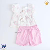 ราคา Wonderchild ชุดเซ็ทเสื้อ กางเกงสไตล์ญี่ปุ่น สำหรับลูกสาว 3 24 เดือน ชุดใส่ไปเที่ยวเด็ก (21962051307)