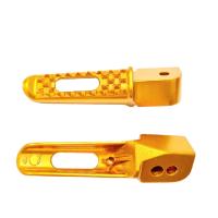 ราคา พักเท้าหลัง แต่ง AEROX SLOT CNC สีทอง งานหนา อย่างดี พักเท้า 239 SHOP (18916270772)