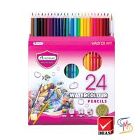 ราคา Master Art มาสเตอร์อาร์ต สีไม้ ดินสอสีไม้ ระบายน้ำ 24สี 1 กล่อง (21931692861)