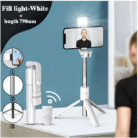 ราคา 4IN1 ไม้เซลฟี ไม้เซลฟี่บลูทูธ เบา ไฟ LED ไม้เซลฟี่พร้อมรีโมท ไม้เซลฟี่แบบไร้สาย น้ำหนักเบา พกพาสะดวก ยืดหดได้ตามอิสระ (21561594612)
