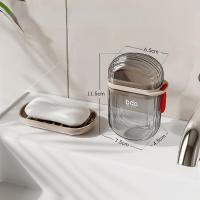 ราคา Fei fei ที่ใส่สบู่ก้อนสำหรับพกพา กล่องสบู่ ทรงสี่เหลี่ยม สองชั้น สไตล์มินิมอล สําหรับใส่สบู่ (22099300196)