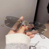 ราคา แว่นตากันสีฟ้า photochromic แว่นตาไร้กรอบเลนส์แบนแว่นตาระเบิดสำหรับผู้ชาย (21996137914)