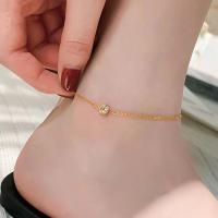 ราคา OYJR สร้อยข้อเท้าแฟชั่น จี้เพชรเล็กๆ สร้อยข้อเท้าสแตนเลสแท้สำหรับผู้หญิง (21921470892)