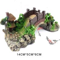 ราคา Lovinland ภาพทิวทัศน์สะพานเรซิ่นตกแต่งน้ำการจัดตู้ปลาของตกแต่งลายสะพานไม้ไผ่ศาลาต้นไม้สะพานตกแต่งย้อนยุคฟรีหญ้าสองหลายชนิดให้เลือก (21416799406)