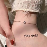 ราคา OYJR สร้อยข้อเท้าแฟชั่น จี้เพชรเล็กๆ สร้อยข้อเท้าสแตนเลสแท้สำหรับผู้หญิง (21921470893)