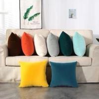ราคา ปลอกหมอนอิงทรงสี่เหลี่ยม ปลอกหมอนอิง สีพื้น สีใหม่ เฉพาะปลอกหมอน เรียบหรู ดูแพง ผ้าดีมาก (20025120706)