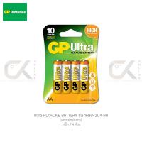 ราคา GP Ultra ALKALINE BATTERY ถ่าน AA 1 5V 1แพ็ค 4ก้อน LR6 15AU 2U4 (4666266272)