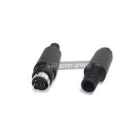 ราคา MINI DIN 8 PIN 7 PIN Plug Male Female JACK PLC Mitsubishi FX Series IAI controller (17172880781)