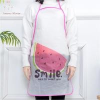 ราคา Cooking Apron Cute Cartoon Fruit Printed Pvc Waterproof Oil Proof Creative Apron (20901140822)