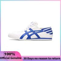 ราคา วรรคเดียวกันในห้าง Onitsuka Tiger Mexico 66 Paraty White Blue รองเท้าผ้าใบผู้ชาย รองเท้าผ้าใบผู้หญิง 1183A437 101 (22119765589)