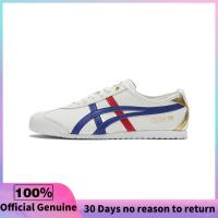 ราคา วรรคเดียวกันในห้าง Onitsuka Tiger Mexico 66 Blue Red Metallic Gold รองเท้าผ้าใบผู้ชาย รองเท้าผ้าใบผู้หญิง D507L 0152 (22118365936)