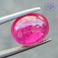 ราคา พลอยทับทิม Natural Ruby 7 83 ct สีแดงอมม่วง ชมพู รูปร่างไข่หลังเบี้ย พลอยเผาใหม่ ขนาดพอเหมาะ ในการทำเครื่องประดับ ภายในเนื้อพลอยมีตำหนิ ที่เกิดขึ้นตามธรรมชาติ (10451354206)