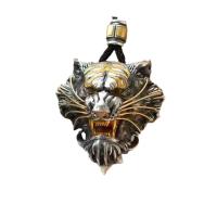 ราคา RY จี้เสือราศีแฟชั่นครอบงำการออกแบบเดิมสร้อยคอหัวเสือ เครื่องประดับเงิน เครื่องรางจักรราศี (20255206478)