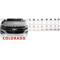 ราคา โลโก้ติดฝากระโปรงหน้า COLORADO ดำ ขาว แดง โครเมี่ยม ติดฝากระโปรงหน้า โลโก้ 3D นูน เชฟโรเลต โคโลราโด ตัวหนังสือโคโลราโด chevrolet colorado ทุกรุ่น (15374537266)