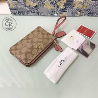 ราคา พร้อมส่ง กระเป๋าคล้องมือ 2 ซิป กระเป๋าคล้องแขน กระเป๋าสตางค์ กระเป๋าใส่โทรศัพท์ขนาด 7 นิ้ว (9534616680)